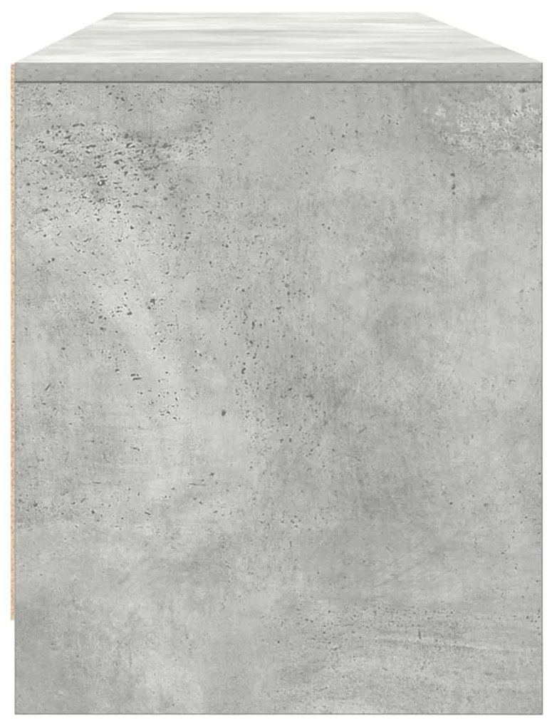 Έπιπλο Τηλεόρασης Γκρι Σκυροδέματος 188,5x41x50 εκ. Επεξ. Ξύλο - Γκρι