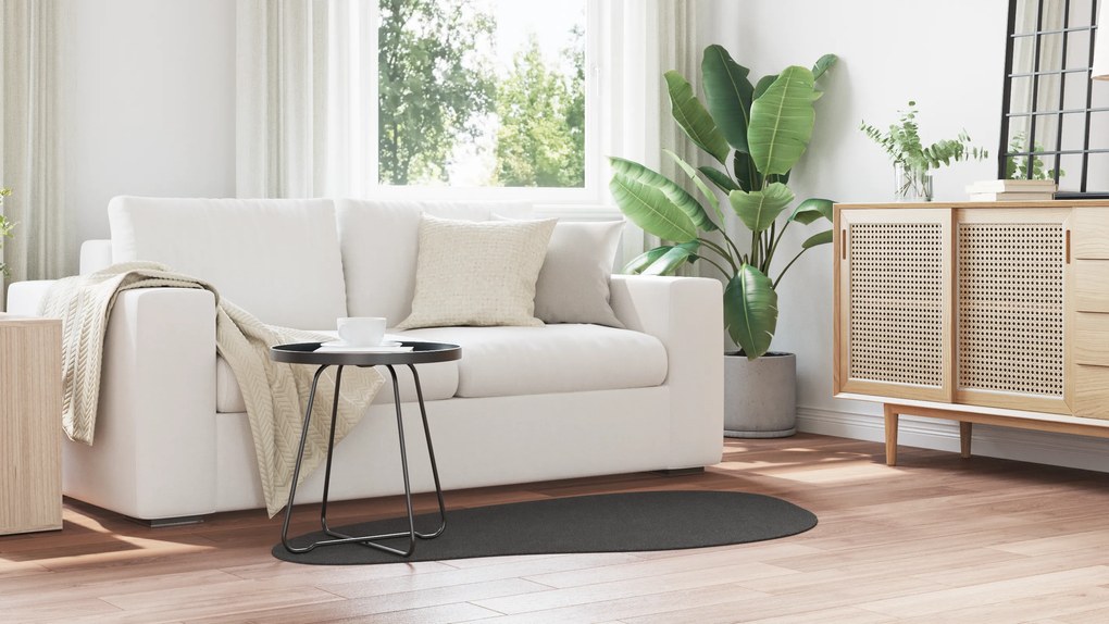 vidaXL Χαλί  'HUARTE' Χαμηλής Πέλειας Μαλακό και Πλενόμενο Ανθρακί 80x150 εκ.