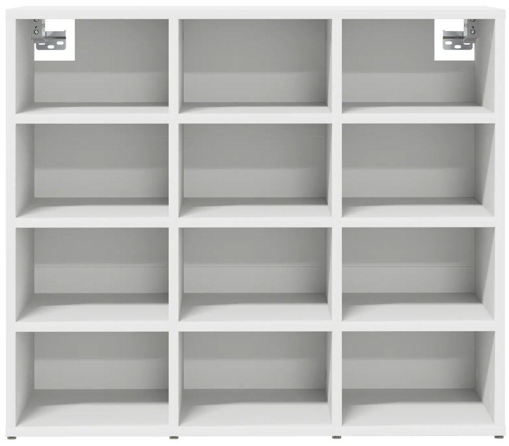 vidaXL Ντουλάπα Παπουτσιών Λευκό 52.5 x 30 x 50 εκ. Επεξεργασμένο ξύλο