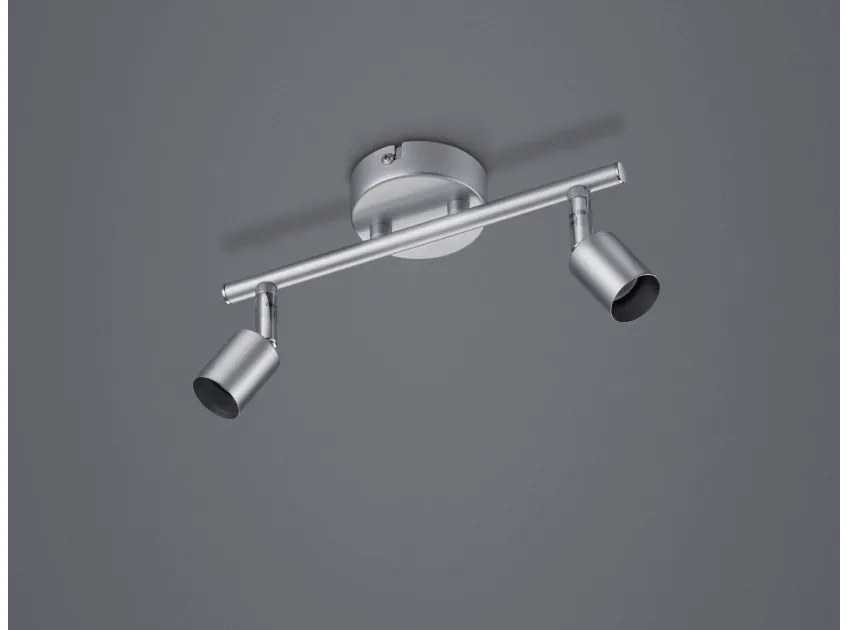 Σποτ Φωτιστικό Οροφής 2xGU10 Κινητό Paris Trio Lighting-R80912087-Ασημί R80912087
