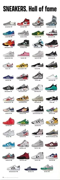 Αφίσα πόρτας Sneakers - Hall of Fame