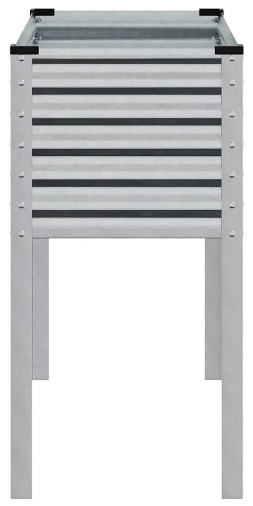 vidaXL Ζαρντινιέρα Κήπου 100x45x90 εκ. Γαλβανισμένο Χάλυβα