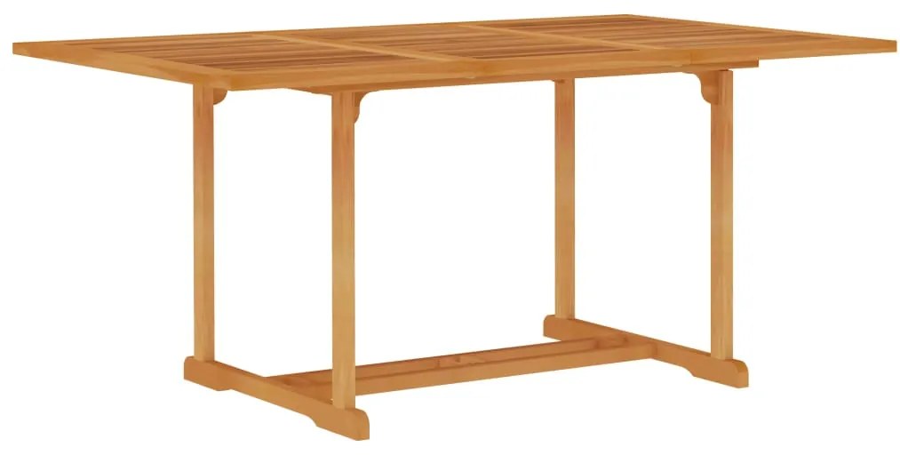 Τραπέζι Κήπου 150 x 90 x 75 εκ. από Μασίφ Ξύλο Teak