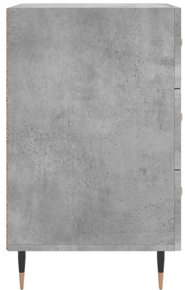 vidaXL Κομοδίνο Γκρι Σκυροδέματος 40x40x66 εκ. από Επεξεργασμένο Ξύλο