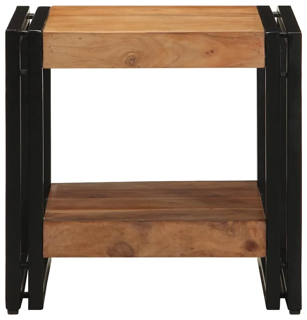 vidaXL Τραπεζάκι σαλονιού Καφέ 40 x 40 x 38 cm Μασίφ ξύλο ακακίας