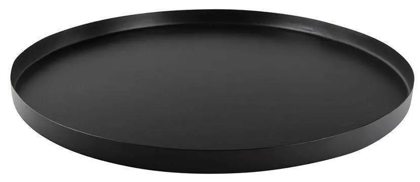 Δίσκος Στρογγυλός PT3536BK 39,5x1,5cm Black Present Time Metal