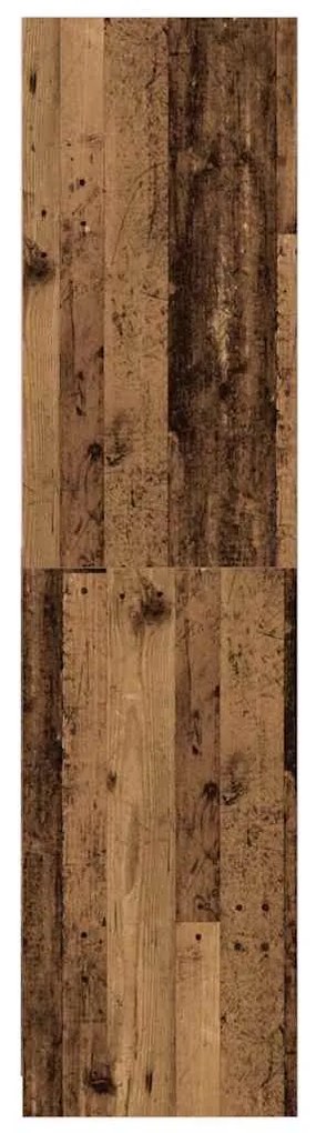 vidaXL Ντουλάπα Όψη Παλαιού Ξύλου 50x50x200 εκ. από Επεξεργασμένο Ξύλο