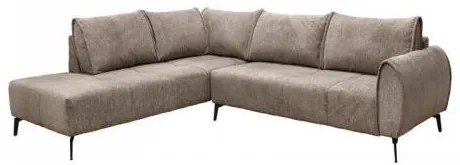 ΚΑΝΑΠΕΣ Fylliana Velton ΔΕΞΙΑ ΓΩΝΙΑ ΚΑΦΕ ΧΡΩΜΑ 275x225x85εκ 831-225-020