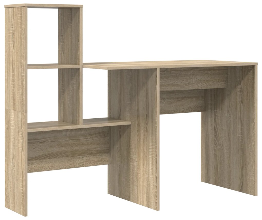 vidaXL Γραφείο Sonoma Δρυς 131.5 x 50 x 106.5 εκ. Επεξεργασμένο ξύλο