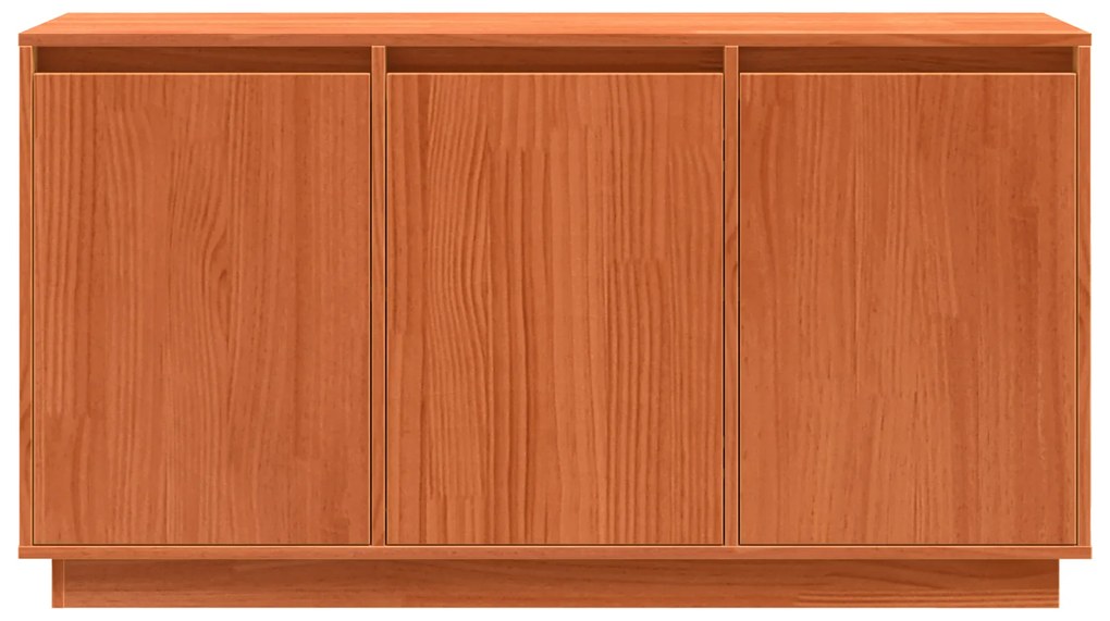vidaXL Πλαϊνό γραφείο Καφέ 111 x 34 x 60 εκ Μασίφ ξύλο πεύκου