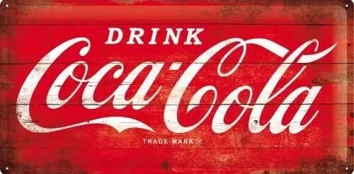 Μεταλλική πινακίδα Coca-Cola - Logo Red