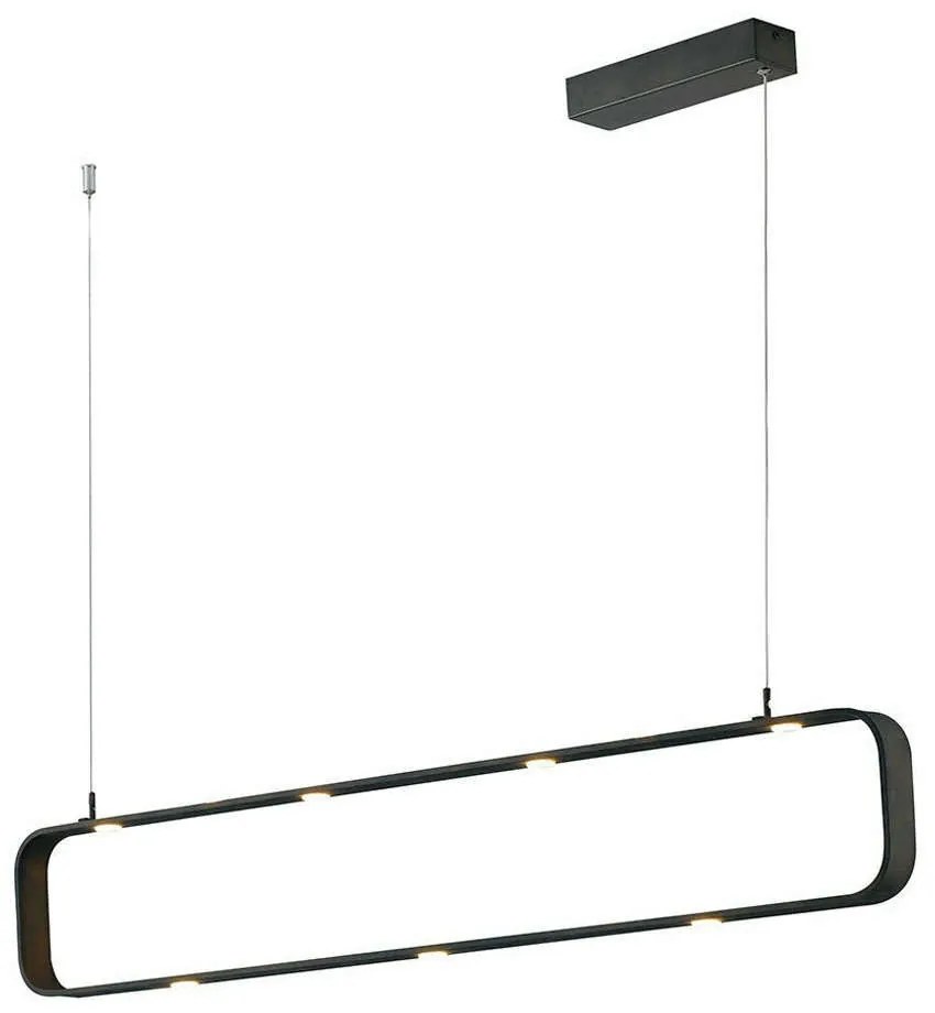 Φωτιστικό Οροφής Moca LED-MOKA-S9C Dimmable 9x5W Led 100x120cm Black Luce Ambiente Design Αλουμίνιο