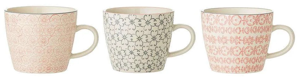 Κούπα Cécile (Σετ 3Τμχ) 21100408 300ml Multi Bloomingville Ceramic