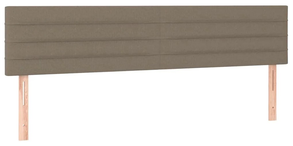 Κρεβάτι Boxspring με Στρώμα Taupe 120x190 εκ. Υφασμάτινο 3270366