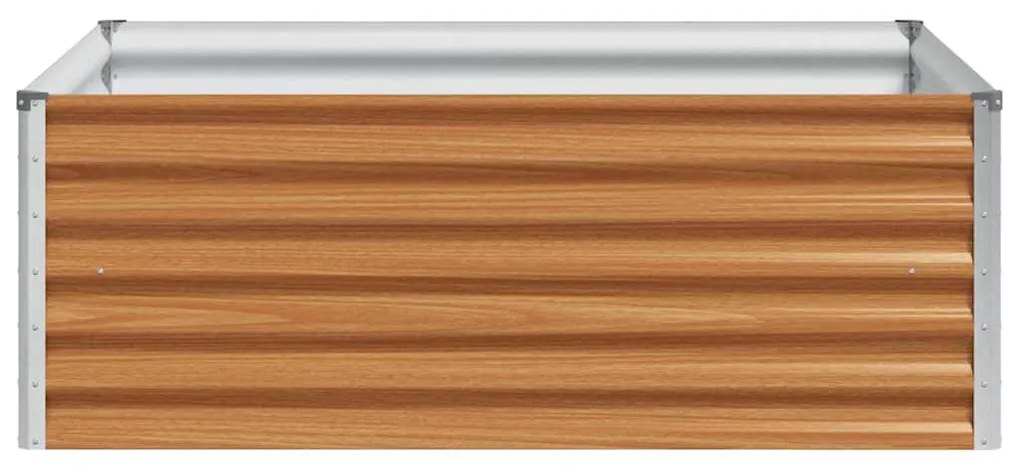 vidaXL Υπερυψωμένη Ζαρντινιέρα 98 x 100 x 36 εκ. Επικαλυμμένος Χάλυβας