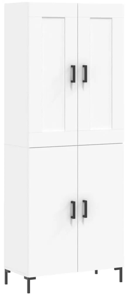 vidaXL Ντουλάπι Λευκό 69,5x34x180 εκ. από Επεξεργασμένο Ξύλο