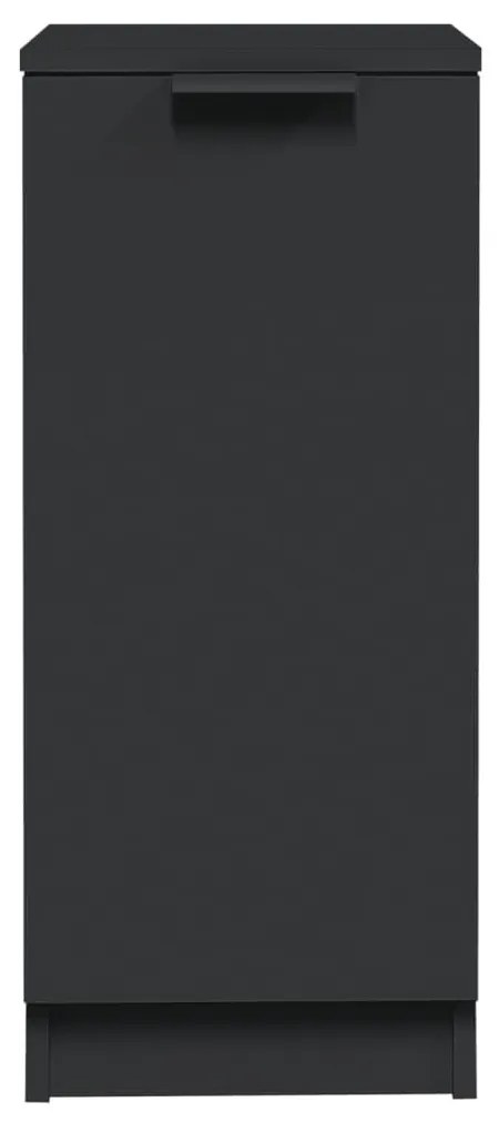 Ντουλάπια 2 τεμ. Μαύρα 30 x 30 x 70 εκ. από Επεξεργασμένο Ξύλο - Μαύρο