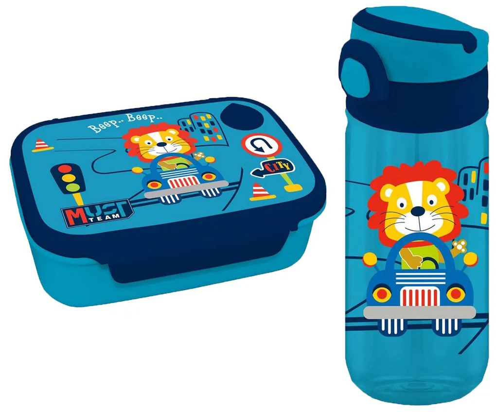 Φαγητοδοχείο 800ml &amp; Παγούρι 500ml  Must Happy Trip 000586465
