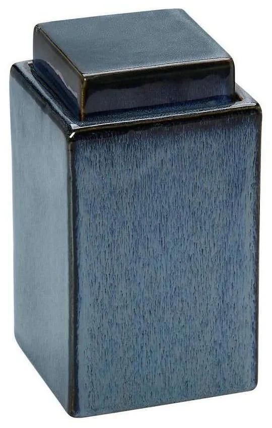 Διακοσμητικό Δοχείο Με Καπάκι ROG314 Μπλε 25x14x14cm Espiel Κεραμικό