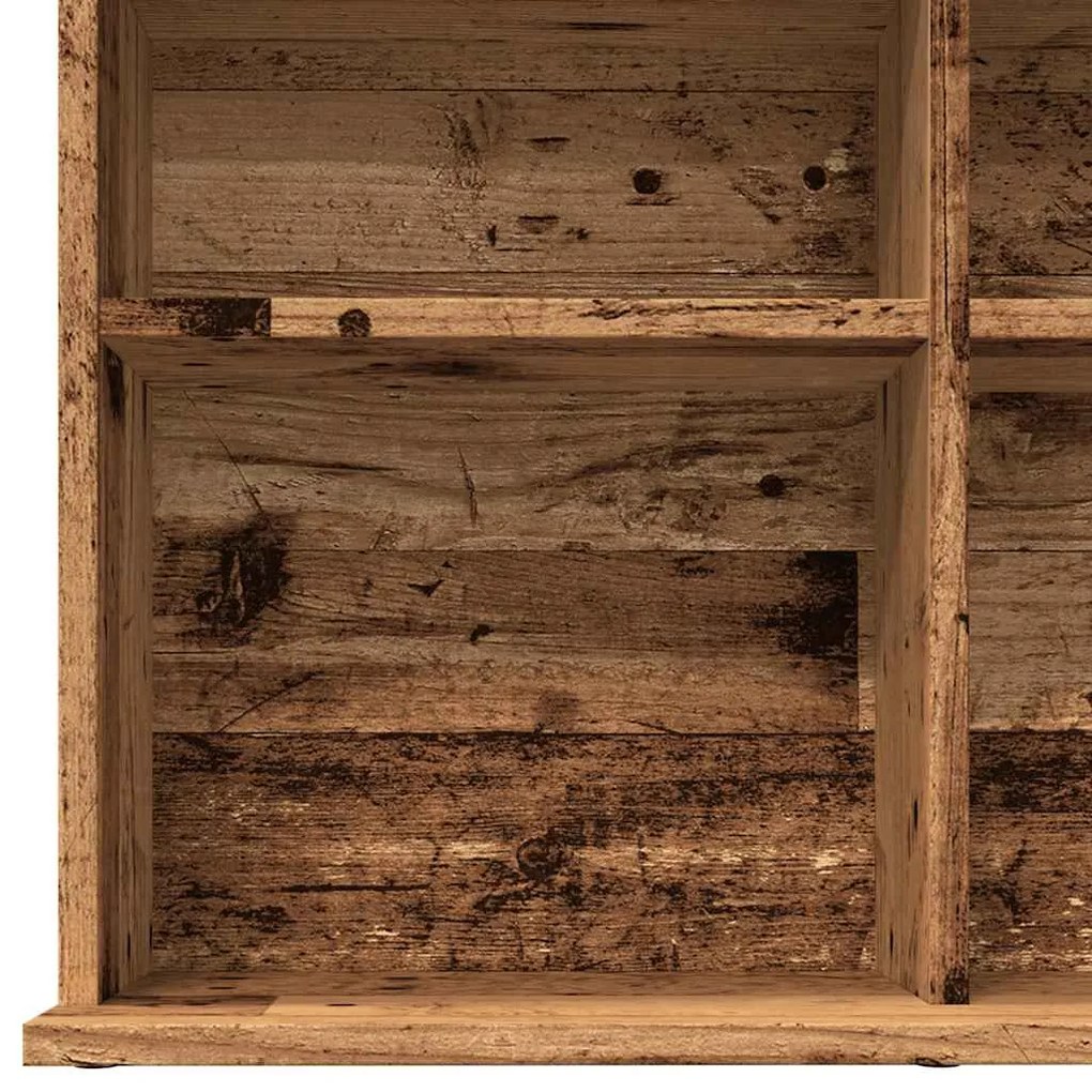 vidaXL Ντουλάπι CD Παλιό ξύλο 100x23x89,5 cm Ξύλο μηχανικής κατασκευής