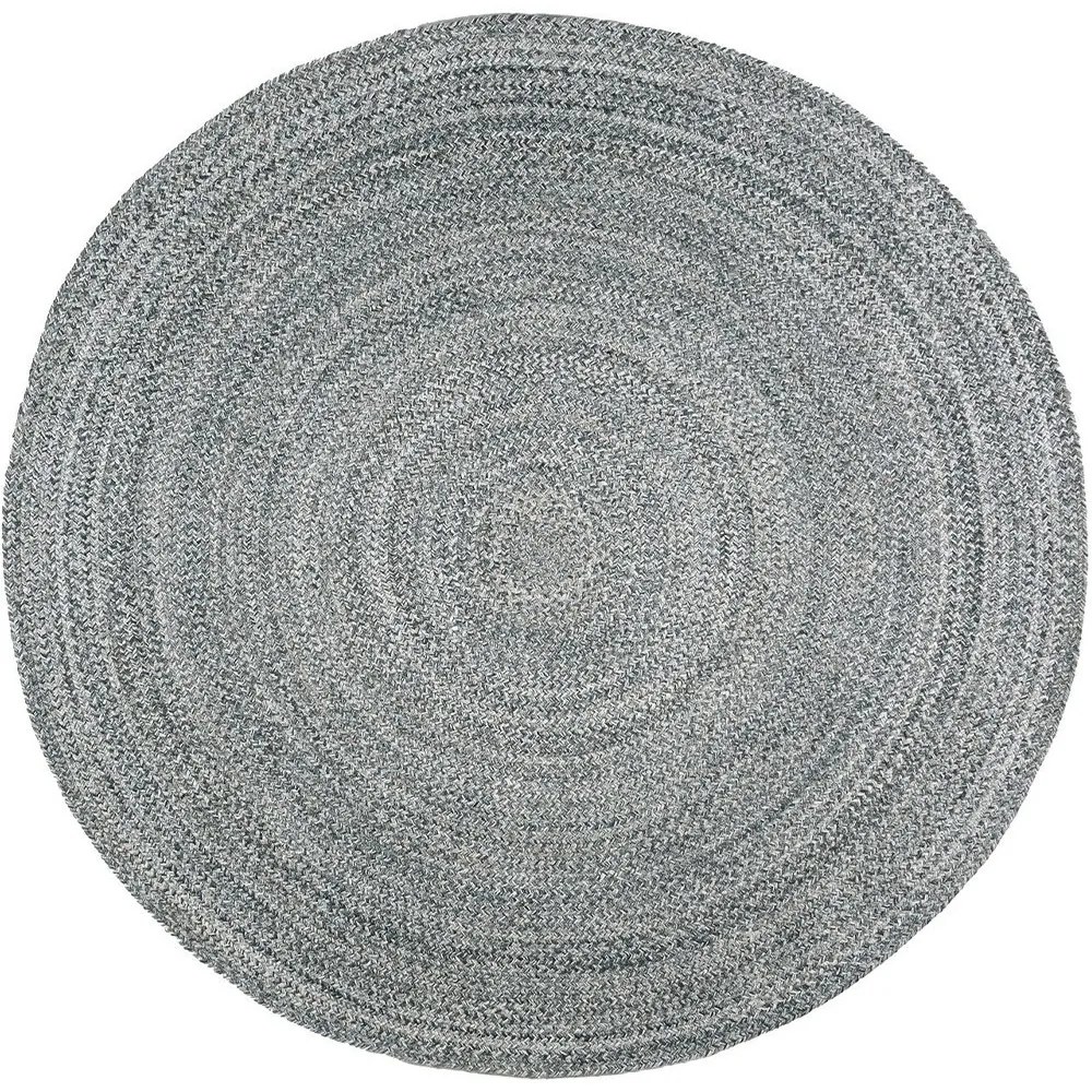 Χαλί Naf Naf Marivan Braided Cobblestone Grey Βιοκαρπέτ 150X150cm Round
