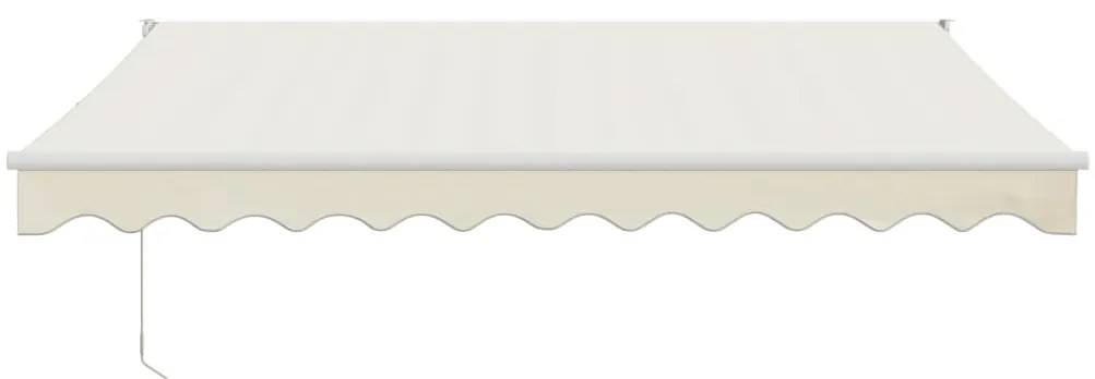 vidaXL Τέντα Πτυσσόμενη Κρεμ 3 x 2,5 μ. Ύφασμα και Αλουμίνιο