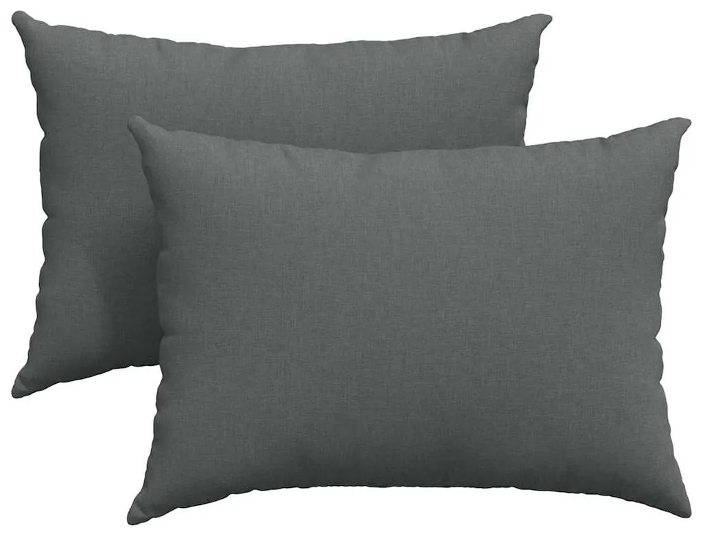 vidaXL Μαξιλάρι Καναπέ 2 pcs Σκούρο Γκρι 70 x 50 cm ύφασμα
