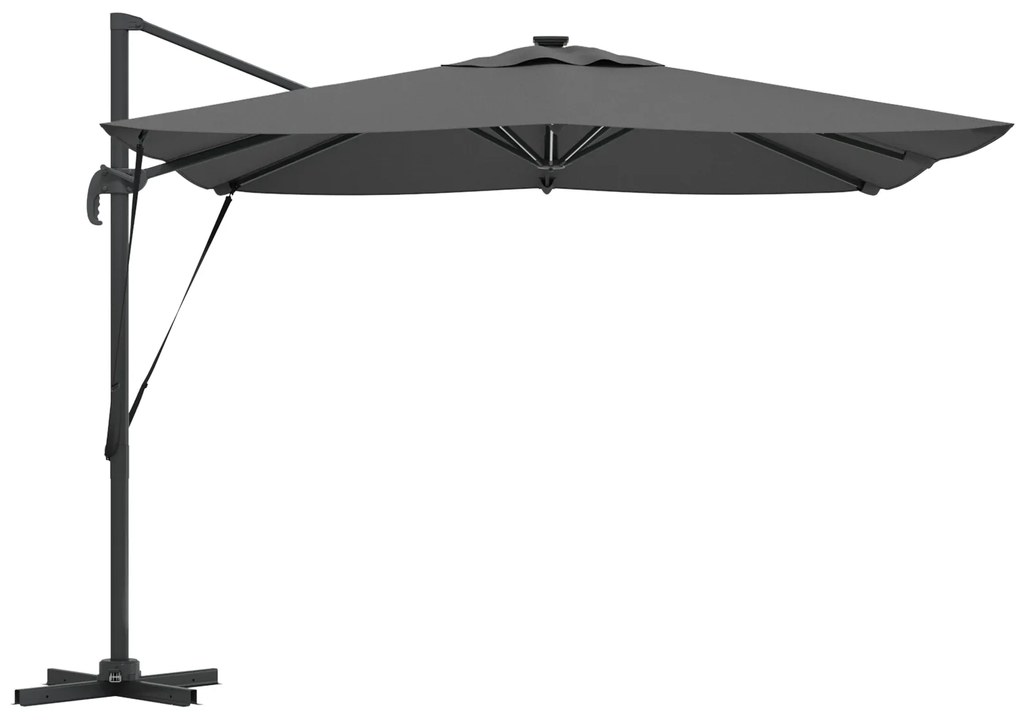 vidaXL Ομπρέλα Cantilever Roma 286 x 285 x 270 εκ. Αλουμίνιο