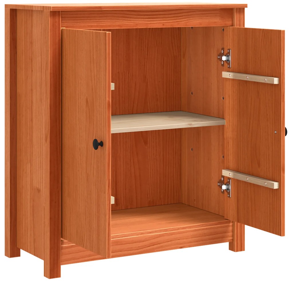 vidaXL Πλαϊνό γραφείο Καφέ 70 x 35 x 80 εκ.
