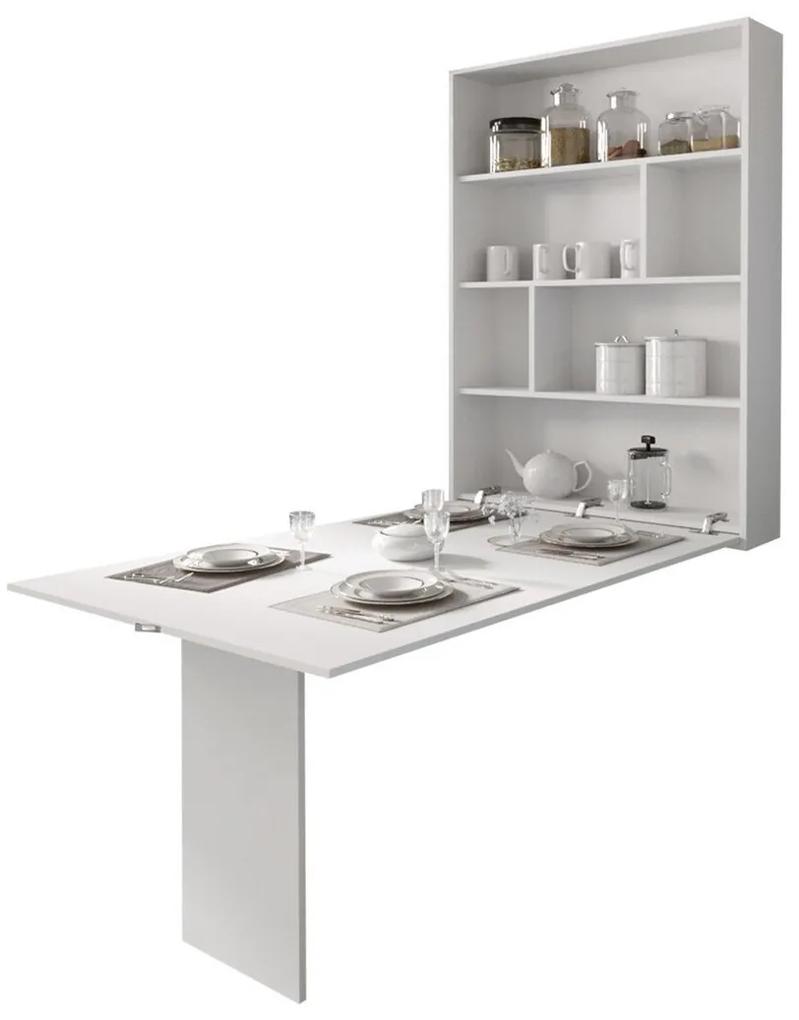 Τραπέζι Hartford 198, Άσπρο, 73x80x130cm, Πλαστικοποιημένη μοριοσανίδα