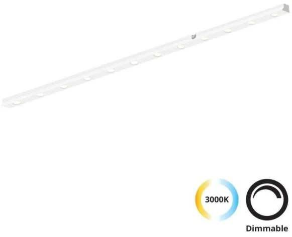 Γραμμικό Φωτιστικό Μαγνητικής Ράγας LED 13W Λευκό Dimmable Αντιθαμβωτικό Slim Magnetic 4288601 Viokef 4288601 Λευκό