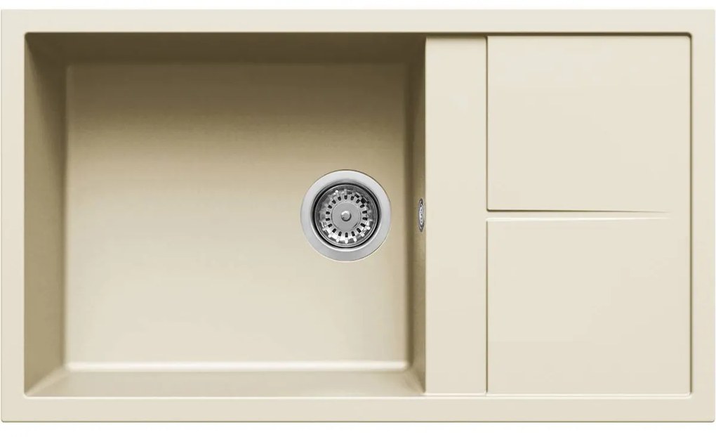 KARAG  UNICO Νεροχύτης κουζίνας UNICO 410 Bianco Antico 62 ELLECI 86x50cm KARAG-8032557036494