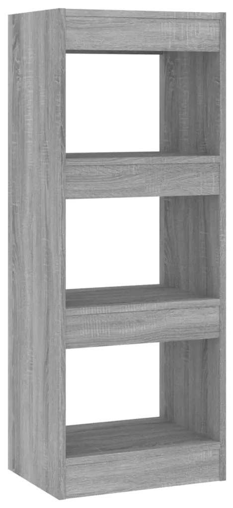 vidaXL Βιβλιοθήκη/Διαχωρ. Χώρου Γκρι Sonoma 40x30x103 εκ. Μοριοσανίδα