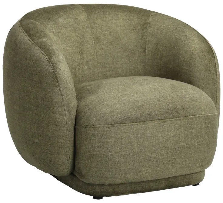 Πολυθρόνα Freya pakoworld ύφασμα σε λαδί απόχρωση 93x87x76εκ