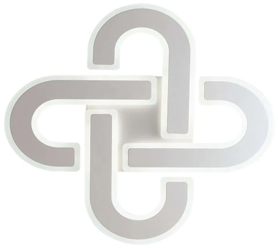 Φωτιστικό Οροφής - Πλαφονιέρα Obsession LED-OBSESSION-PL50 66W Dimmer Led 50x50x5cm Με Τηλεχειριστήρ Aluminium