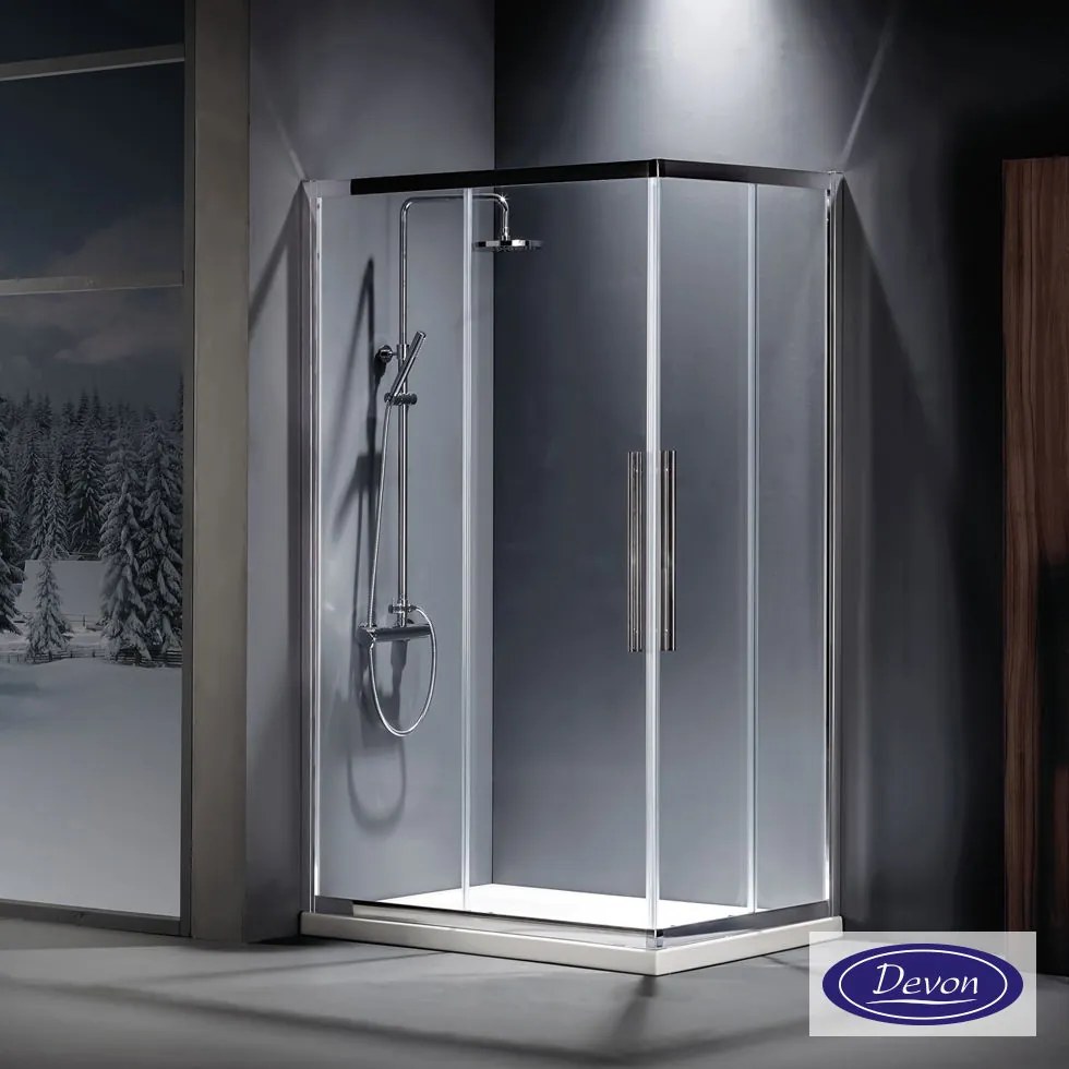 Γωνιακή καμπίνα Devon Flow Entry Clean I