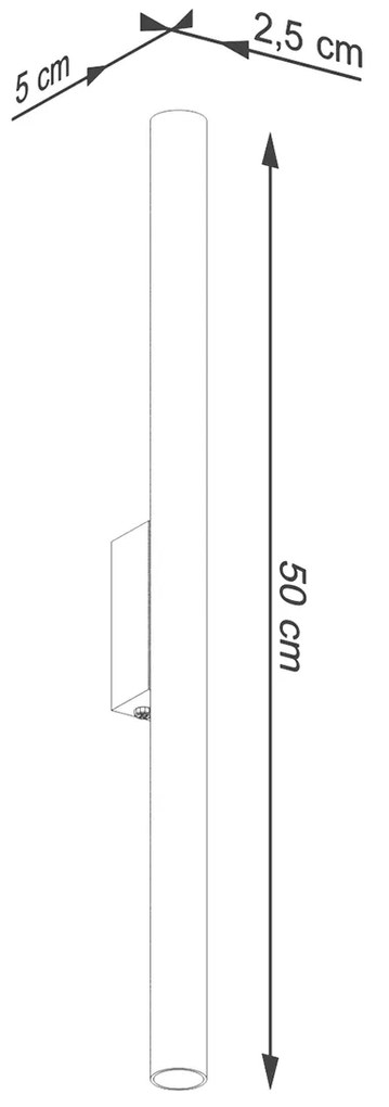 Sollux Φωτιστικό τοίχου Pastelo 2,2xG9/8w, Χρώμα μαύρο