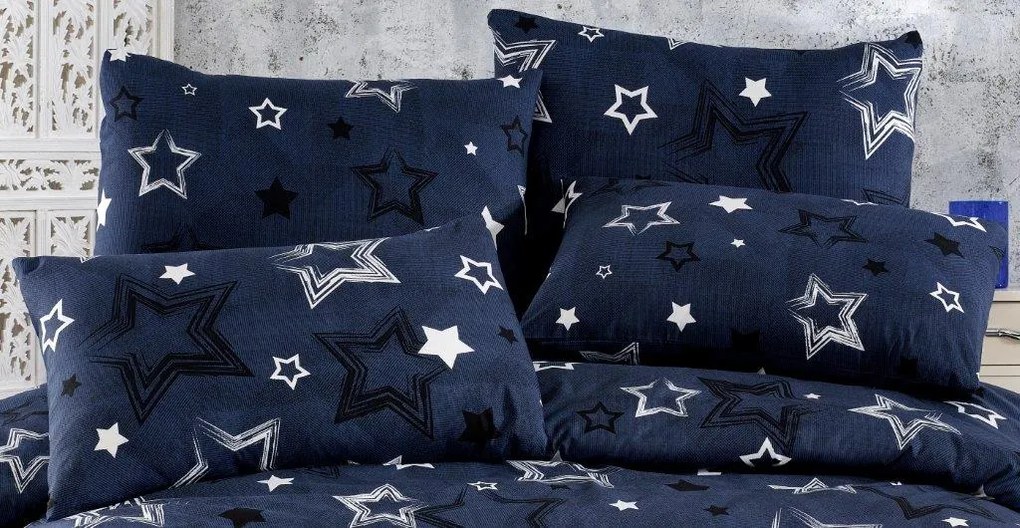 Μαξιλαροθήκη Φάκελος Polycotton 50x70εκ. Γαλαξίας 307 Dark Blue Dimcol