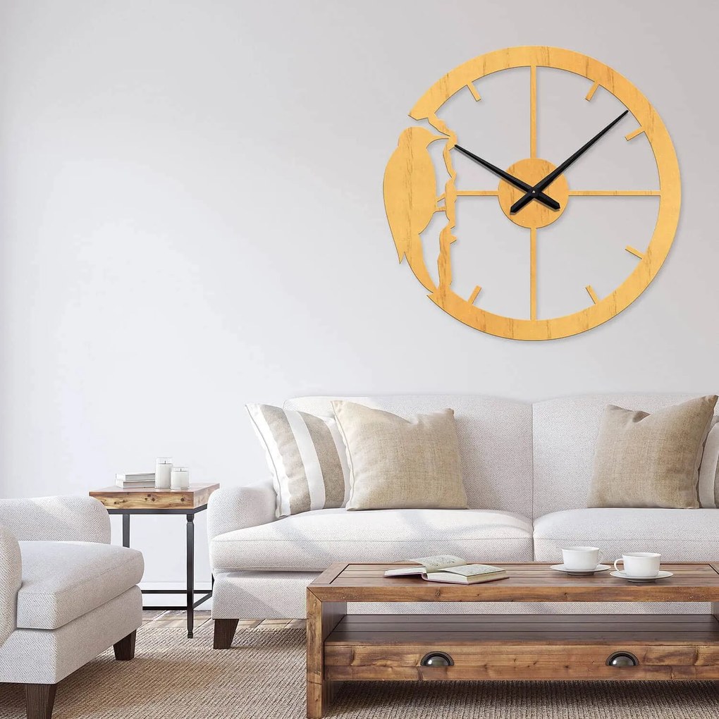 Ρολόι τοίχου  εσωτερικού χώρου ξύλινο clock4 - Clock4-Άχρωμο, 1mx1m