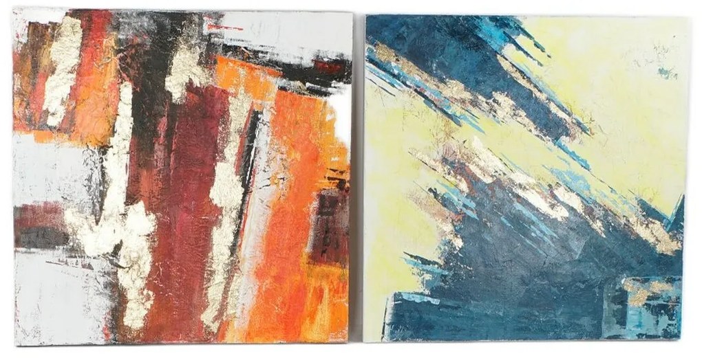 Καμβάς DKD Home Decor Τζίντζερ Καμβάς 99,5 x 3,5 x 99,5 cm