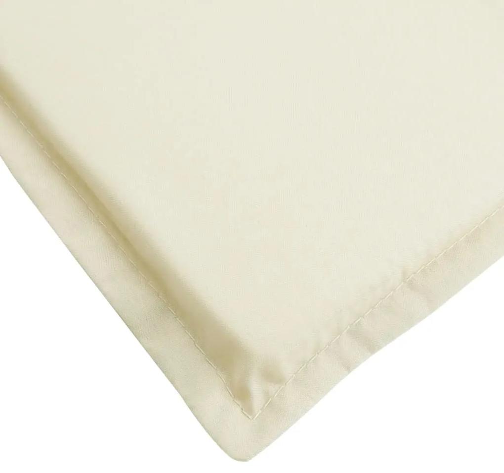 Μαξιλάρι Ξαπλώστρας Κρεμ 200 x 70 x 3 εκ. από Ύφασμα Oxford - Κρεμ