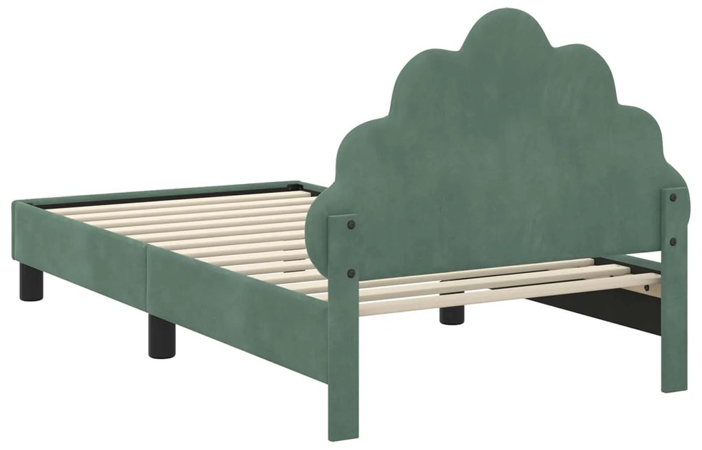 vidaXL Κρεβάτι Παιδικής Κρεβατοκάμαρας με Κεφαλάκι Θαλασσί 80 x 160 cm