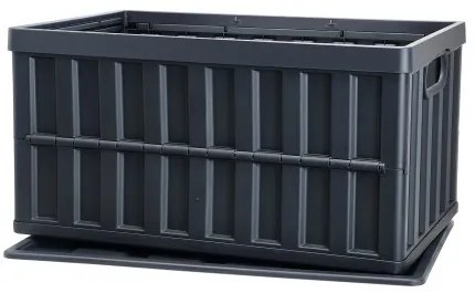 VEVOR Collapsible Storage Bins with Lids, 65L 3 Packs, Folding Plastic Stackable Utility Crates with Handles, Large Heavy Duty Containers for Clothes, Toys, Books, Snack, Shoes, and Grocery Organizing