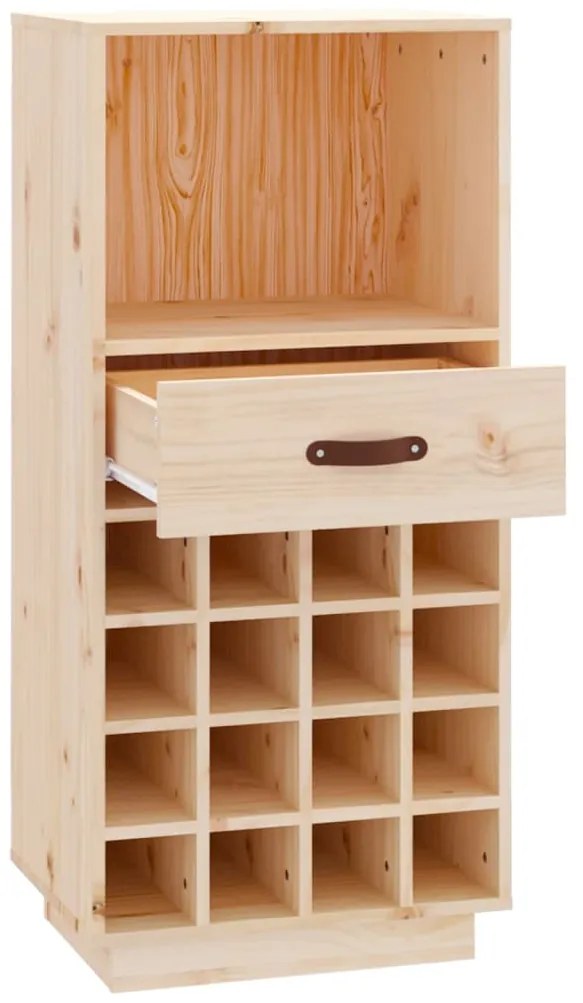 vidaXL Κάβα Κρασιών 45 x 34 x 100 εκ. από Μασίφ Ξύλο Πεύκου