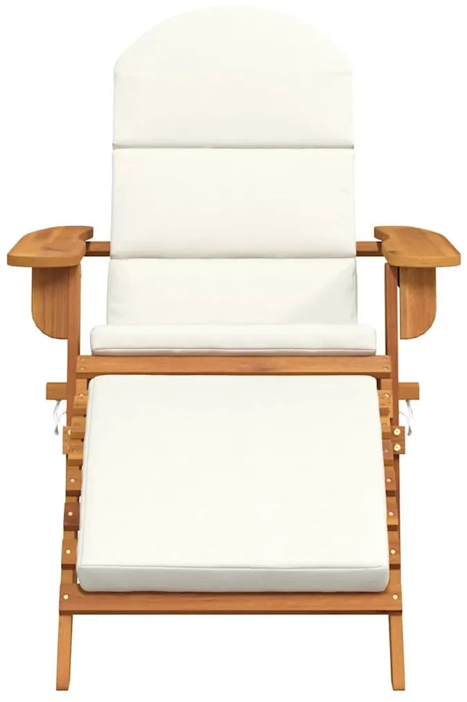 vidaXL Καρέκλα Κήπου Adirondack με Υποπόδιο από Μασίφ Ξύλο Ακακίας