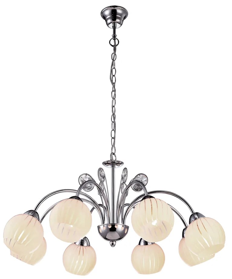 Φωτιστικό Οροφής Πολύφωτο Homelighting Figo 77-2225 Chrome