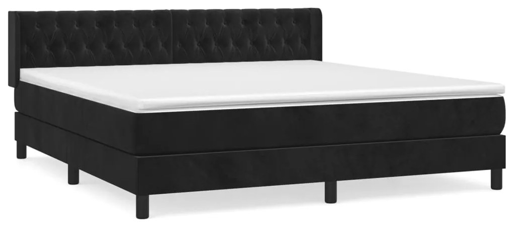 ΚΡΕΒΑΤΙ BOXSPRING ΜΕ ΣΤΡΩΜΑ ΜΑΥΡΟ 160X200 ΕΚ. ΒΕΛΟΥΔΙΝΟ 3131149