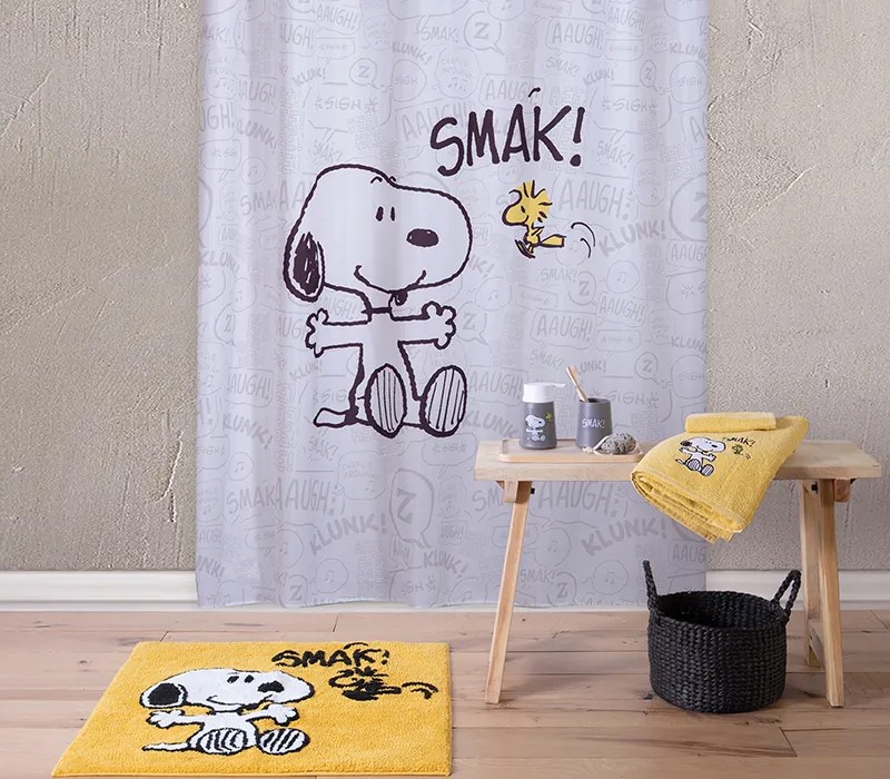 Χαλάκι Μπάνιου Snoopy Smak Yellow 70x70 - Nef Nef