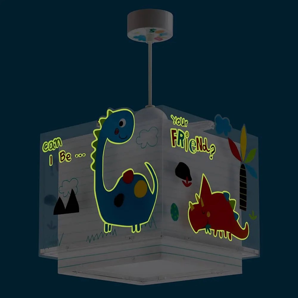Dinos κρεμαστό παιδικό φωτιστικό οροφής - 73452