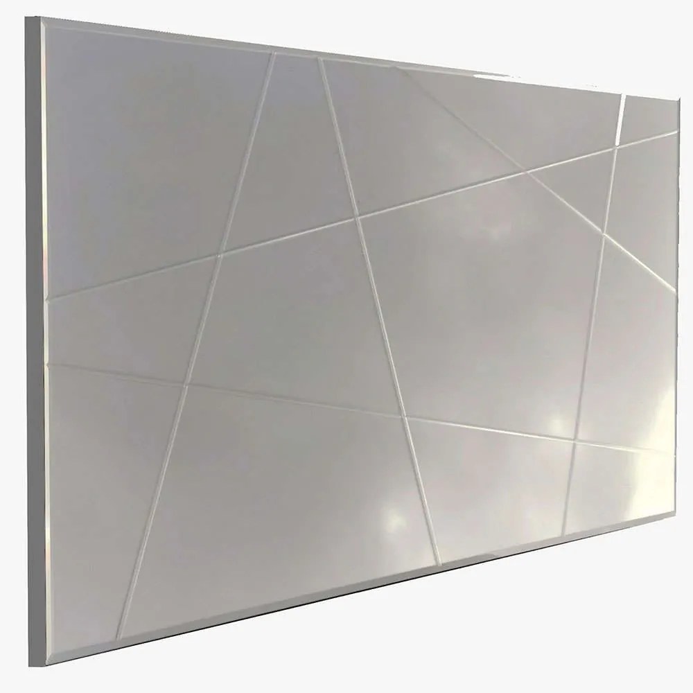 Καθρέπτης Τοίχου 552NOS2202 130x2,2x62cm Silver Aberto Design Mdf,Γυαλί